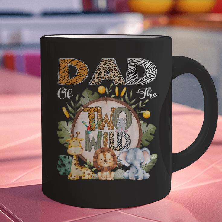 Dad Of The Two Wild Animal Safari 2Nd Birthday Party Graphic Print Coffee Mug