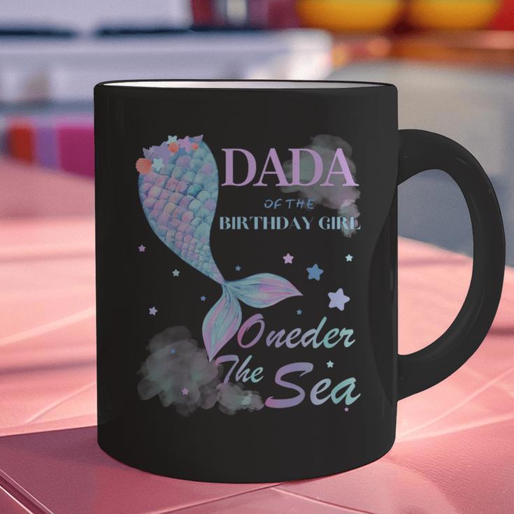 Dada Dad 1st Birthday Mermaid Oneder The Sea Family Matching Graphic Print Coffee Mug