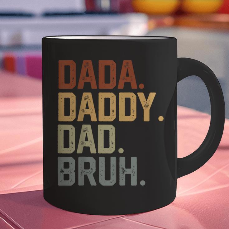 Dada Daddy Dad Bruh Retro Vintage Fathers Day Vintage Graphic Print Coffee Mug
