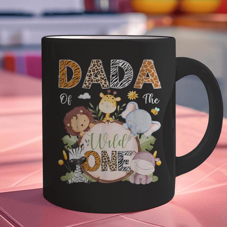 Dada Of The Wild One 1St Birthday Safari Jungle Animals Graphic Print Coffee Mug Dada Of The Wild One 1St Birthday Safari Jungle Animals Graphic Print Coffee Mug