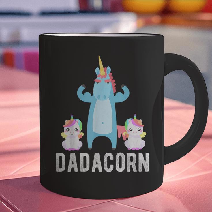 Dadacorn Unicorn Lover Tee For Papa Dad And Kid Graphic Print Coffee Mug