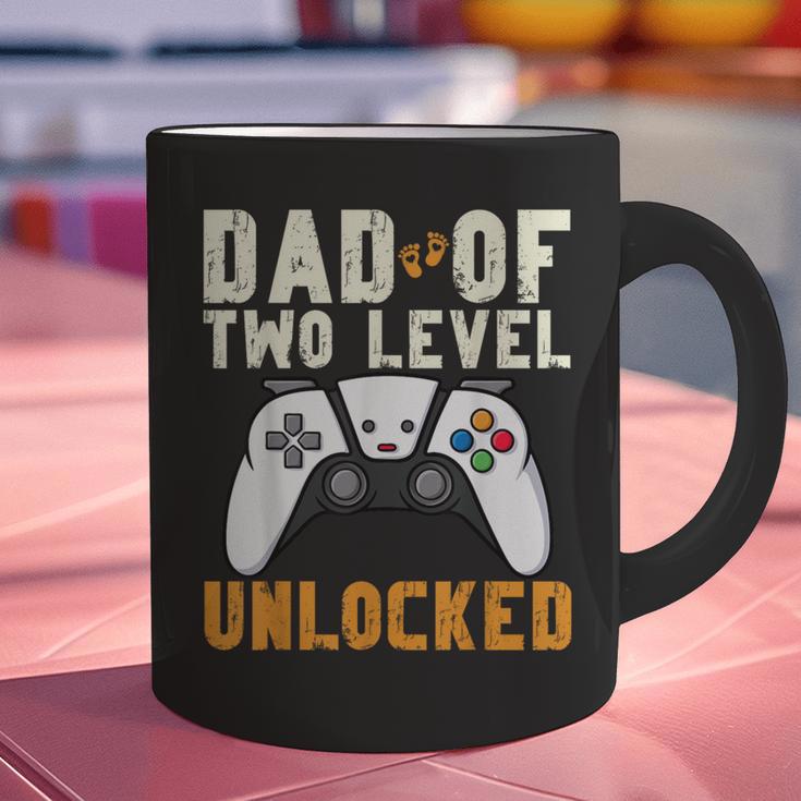 Daddy Again Leveled Up To Dad Of 2 Gamer Dad Level Unlocked Graphic Print Coffee Mug Daddy Again Leveled Up To Dad Of 2 Gamer Dad Level Unlocked Graphic Print Coffee Mug
