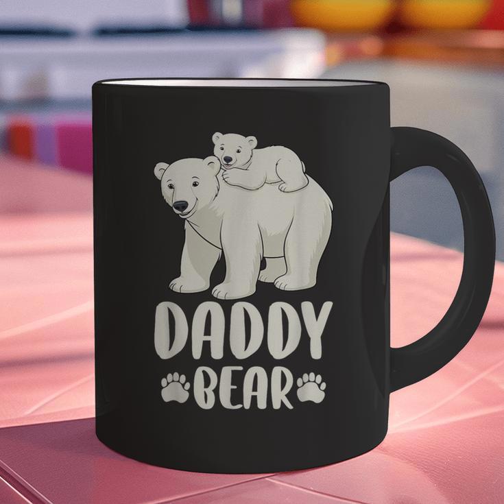 Daddy Bear And Cub Polar Bear Graphic Print Coffee Mug