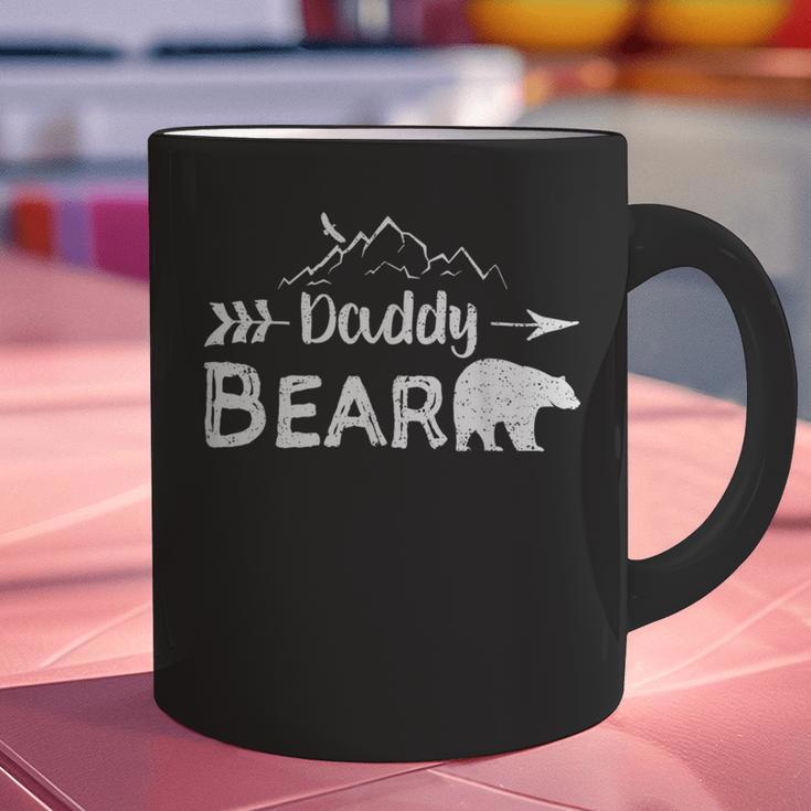 Daddy Bear Shirt Matching Family Mama Papa Bear Camping Graphic Print Coffee Mug