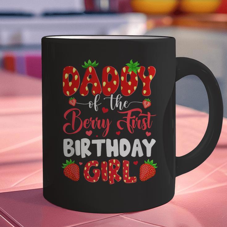 Daddy Of The Berry First Birthday Of Girl Strawberry Graphic Print Coffee Mug