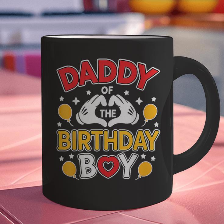 Daddy Of The Birthday Boy Shirt Matching Dad Son Family Bday Graphic Print Coffee Mug