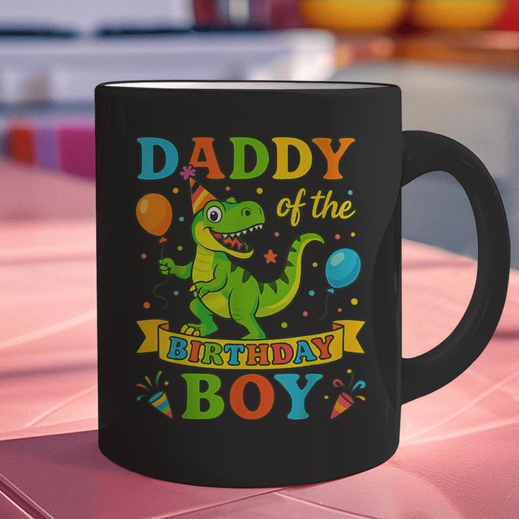 Daddy Of The Birthday Boy T-Rex Dinosaur Birthday Party Graphic Print Coffee Mug