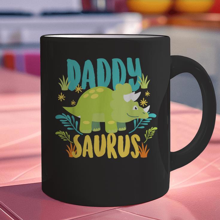 Daddy Dad Saurus Rex Dinosaur Dino For Father Graphic Print Coffee Mug