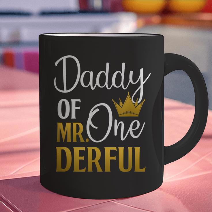Daddy Of Mr Onederful 1st Birthday Father's Day First Daddy Graphic Print Coffee Mug
