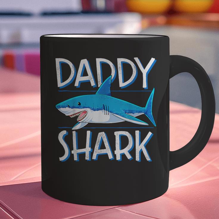 Daddy SharkShirt Fathers Day Family Matching Dad Graphic Print Coffee Mug
