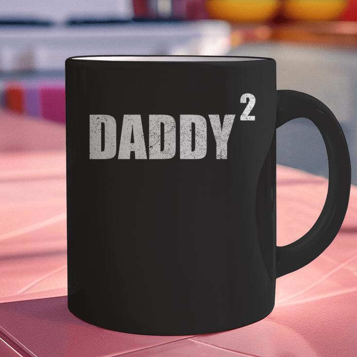 Daddy Squared Shirt 2 Second Pregnancy Announcement Shirt Graphic Print Coffee Mug