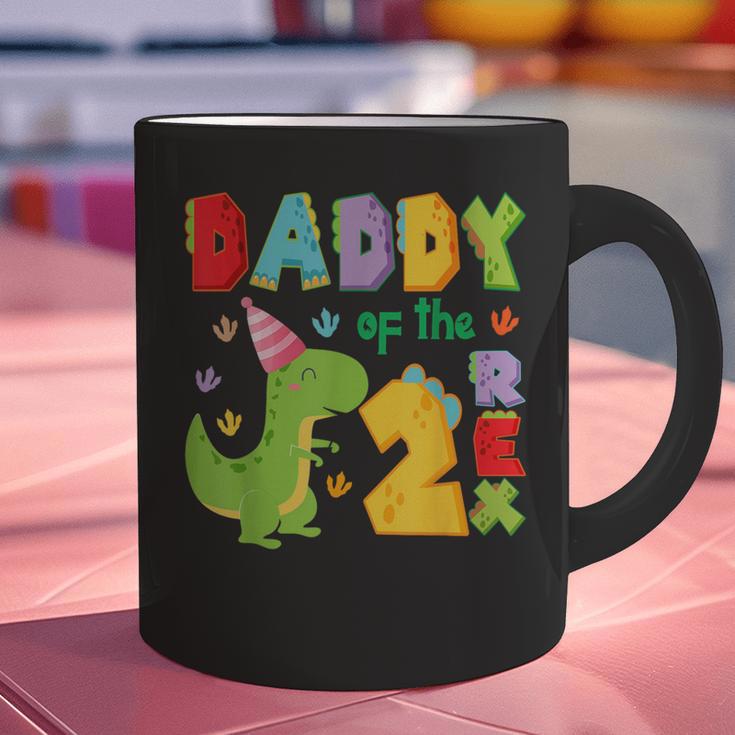 Daddy Of The Two Rex 2Nd Birthday Boy Dinosaur T-Rex Graphic Print Coffee Mug