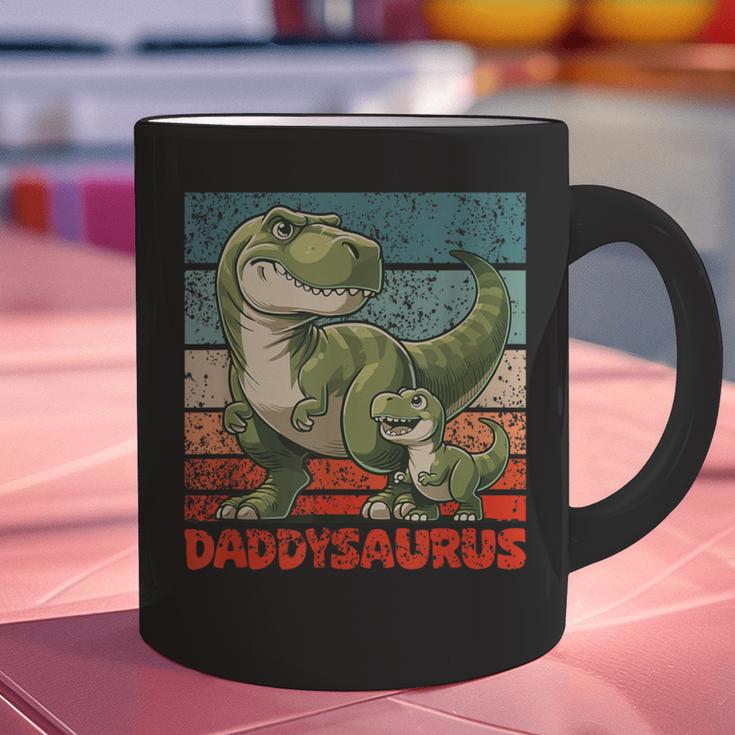 Daddysaurus Father's Day Best Dad T-Rex Papa Graphic Print Coffee Mug