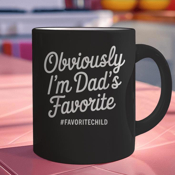 Dads Favorite Son Daughter I'm Dad's Favorite Graphic Print Coffee Mug