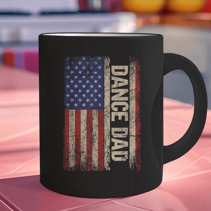 Dance Dad US American Flag Shirt Dancer Dancing Father Men Graphic Print Coffee Mug