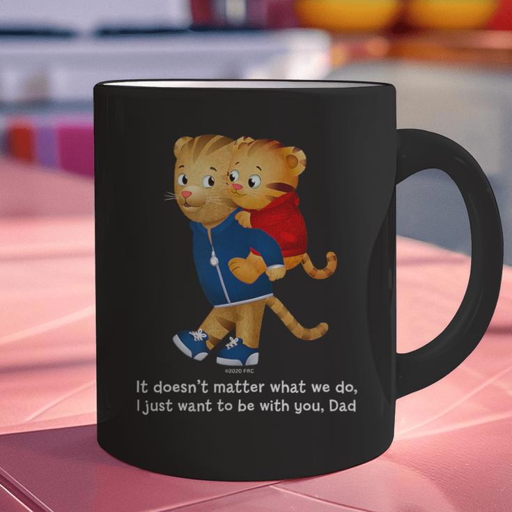 Daniel And Dad Tiger Dark Shirt Graphic Print Coffee Mug Daniel And Dad Tiger Dark Shirt Graphic Print Coffee Mug