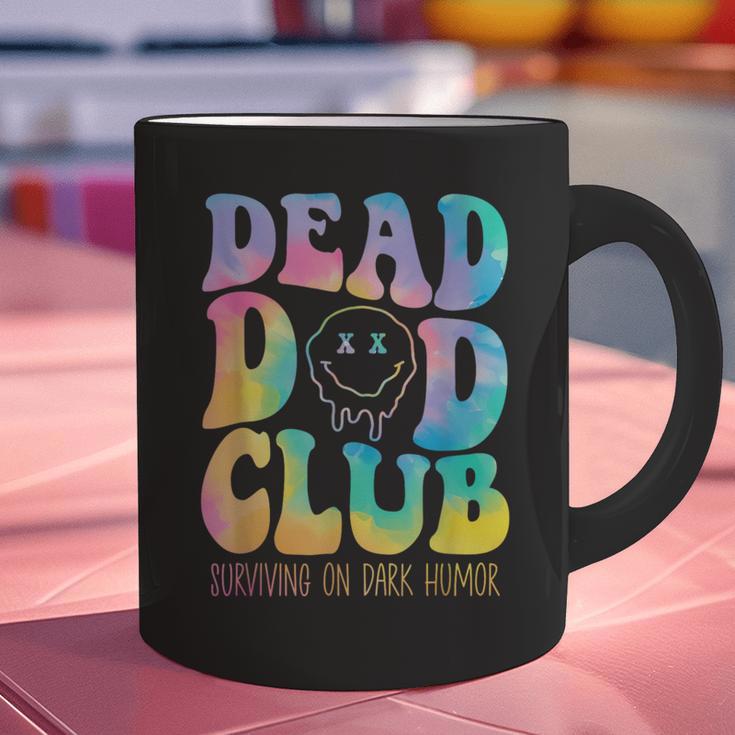 Dead Dad Club Surviving On Dark Humor Hippie Graphic Print Coffee Mug