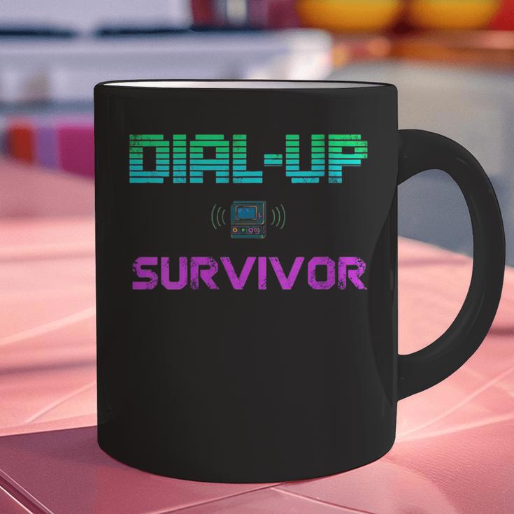 Dial Up Survivor Retro Modem Nostalgia Tech Top Graphic Print Coffee Mug