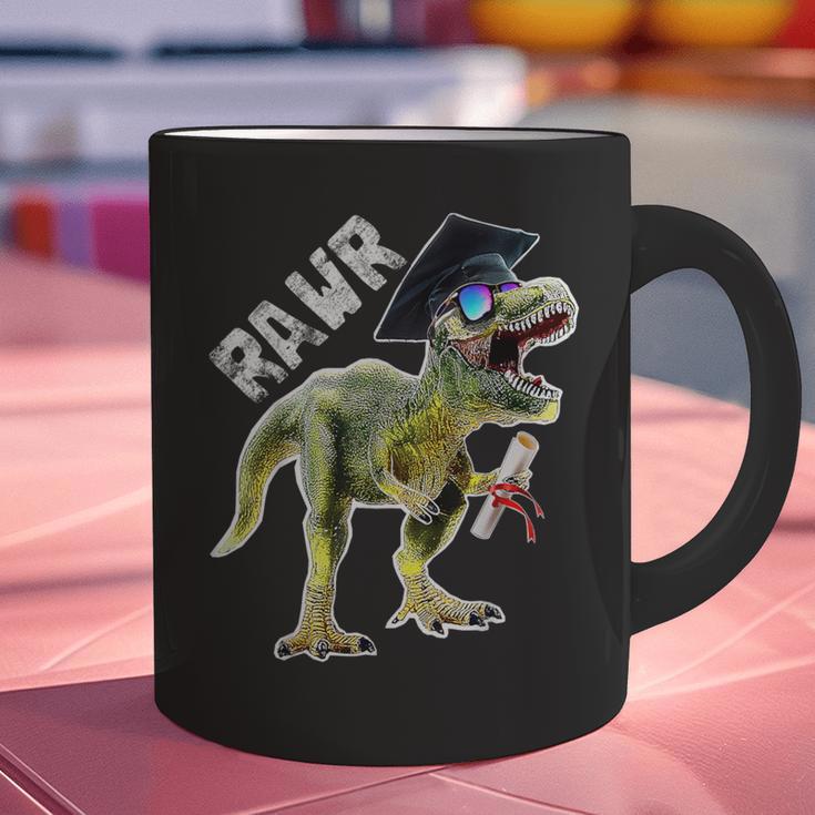 DinosaurRex Rawr Last Day Of School Graduation Shirt Graphic Print Coffee Mug