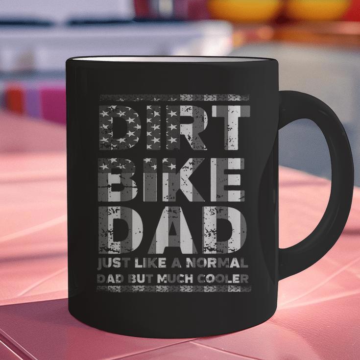 Dirt Bike DAD Bike Motocross Enduro US Flag Shirt T-Shirt Graphic Print Coffee Mug