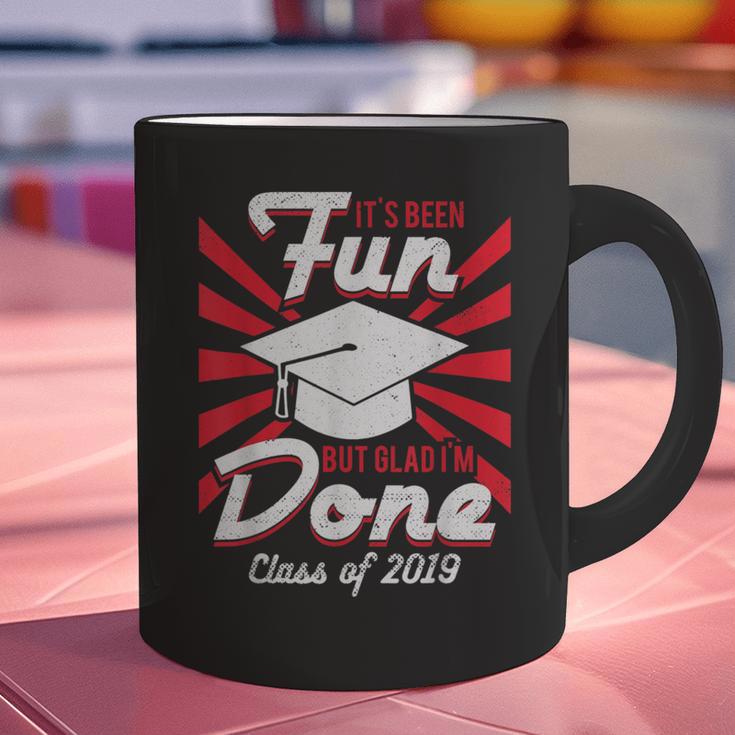 Im Done Graduating Class Of 2019 School GraduationShirt Graphic Print Coffee Mug
