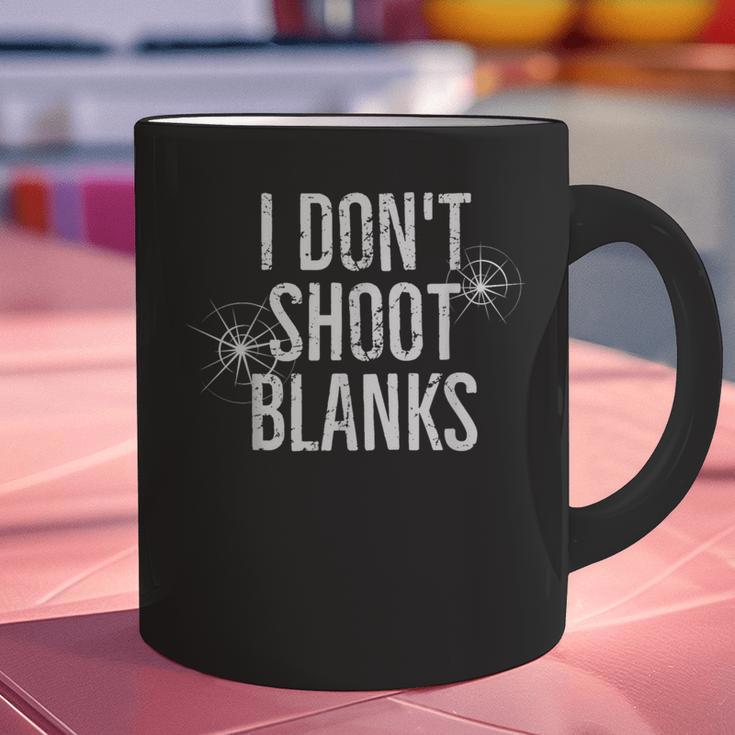 I Don't Shoot Blanks Dad Pregnancy Announcement T-Shirt Graphic Print Coffee Mug