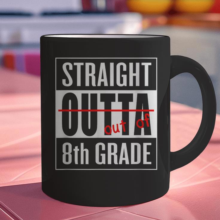 Eighth Grade Graduation Shirt Straight Outta 8th Grade Graphic Print Coffee Mug