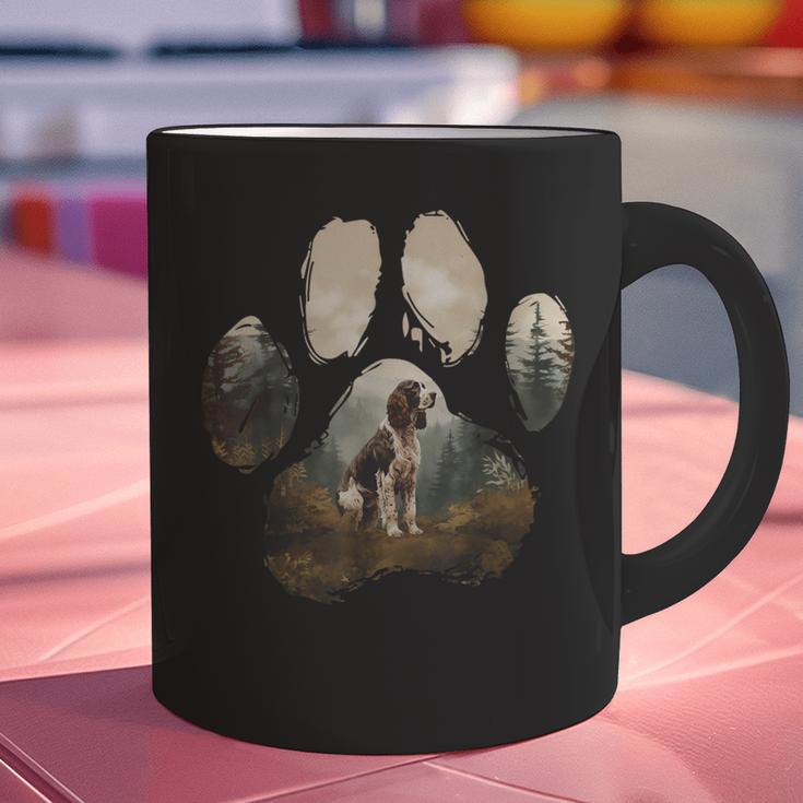 English Springer Spaniel Mountain Paw Dog Mom Dad Graphic Print Coffee Mug