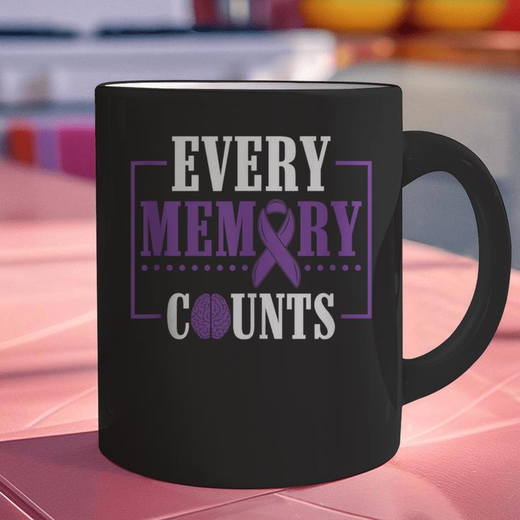 Every Memory Counts Alzheimer's Awareness Dementia Graphic Print Coffee Mug