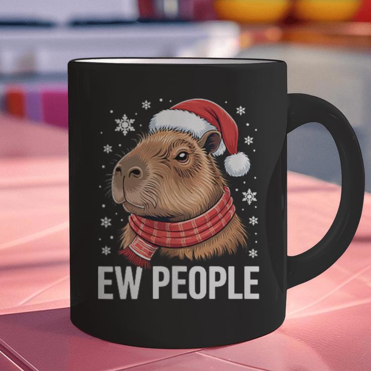 Ew People Capybara Christmas Introvert Holiday Humor Graphic Print Coffee Mug Ew People Capybara Christmas Introvert Holiday Humor Graphic Print Coffee Mug