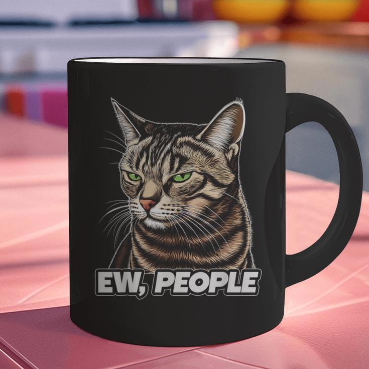 Ew People Cat Tabby Cat Antisocial Grumpy Introvert Graphic Print Coffee Mug Ew People Cat Tabby Cat Antisocial Grumpy Introvert Graphic Print Coffee Mug