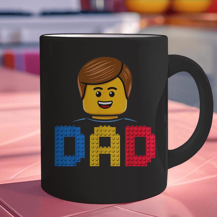 Family Dad Master Builder Building Bricks Blocks Fathers Day Graphic Print Coffee Mug