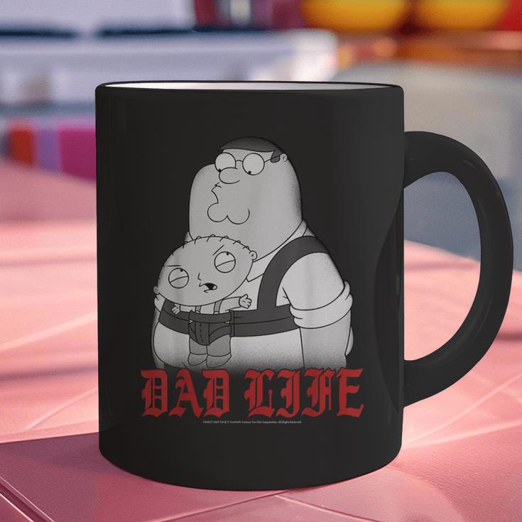 Family Guy Peter Stewie Dad Life Distressed Big Chest Logo Graphic Print Coffee Mug