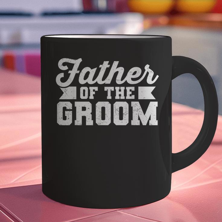 Father Of The Groom Dad Wedding Bachelor Party Distressed Graphic Print Coffee Mug