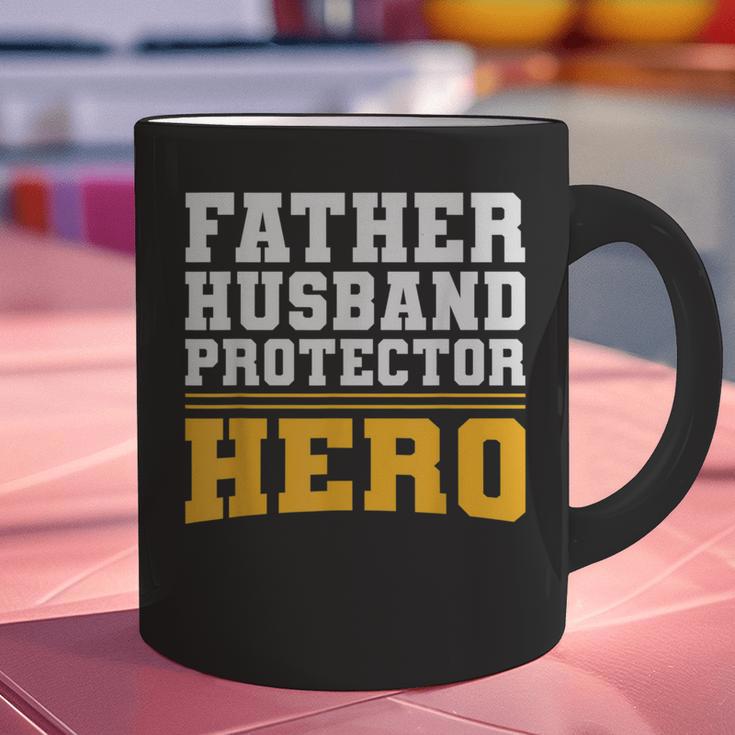 FATHER HUSBAND PROTECTOR HERO Dad Daddy Fathers Day Graphic Print Coffee Mug