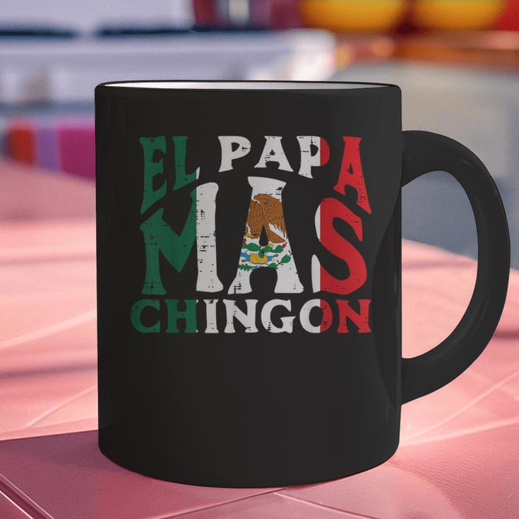 Fathers Day El Papa Mas Chingon Mexican Dad Spanish Graphic Print Coffee Mug