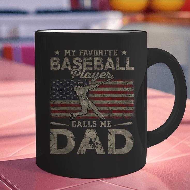 My Favorite Baseball Player Calls Me Dad Father's Day Graphic Print Coffee Mug My Favorite Baseball Player Calls Me Dad Father's Day Graphic Print Coffee Mug