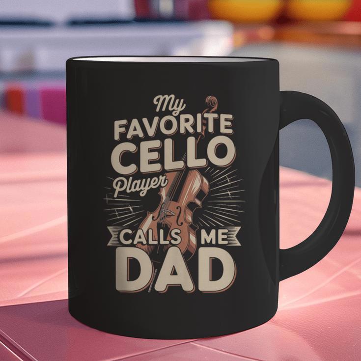 My Favorite Cello Player Calls Me Dad Fathers Day Graphic Print Coffee Mug