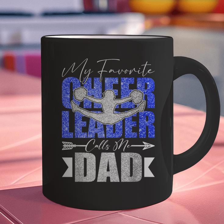 My Favorite Cheerleader Calls Me Dad Cheer Dad Fathers Day Graphic Print Coffee Mug