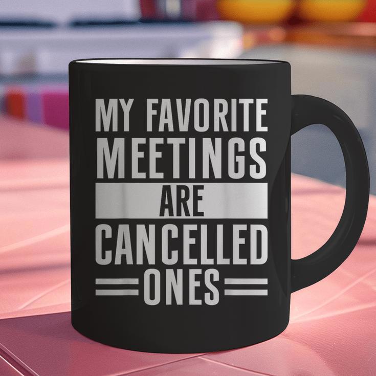 My Favorite Meetings Are Cancelled Ones Introvert Graphic Print Coffee Mug