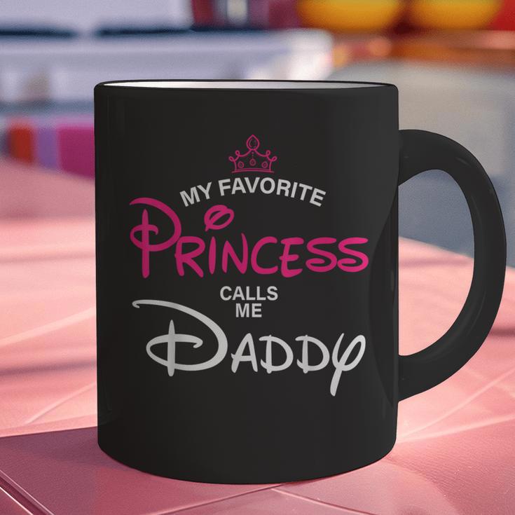 My Favorite Princess Calls Me Daddy Daughter Fathers Day Men Graphic Print Coffee Mug