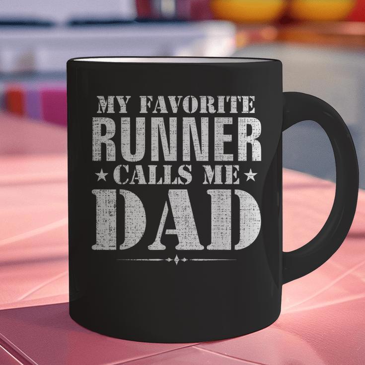 My Favorite Runner Calls Me Dad Father's Day Graphic Print Coffee Mug My Favorite Runner Calls Me Dad Father's Day Graphic Print Coffee Mug