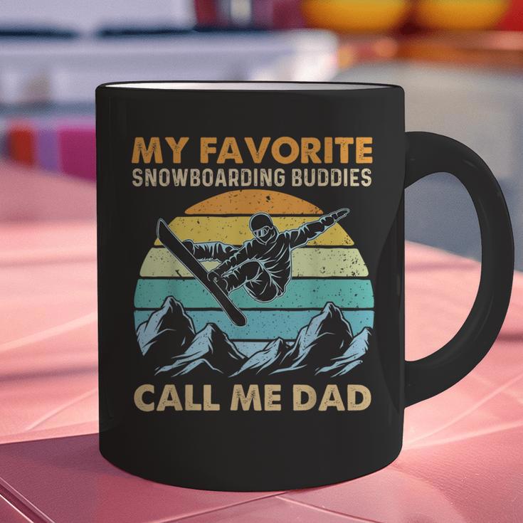 My Favorite Snowboarding Buddies Call Me Dad Snowboarder Graphic Print Coffee Mug