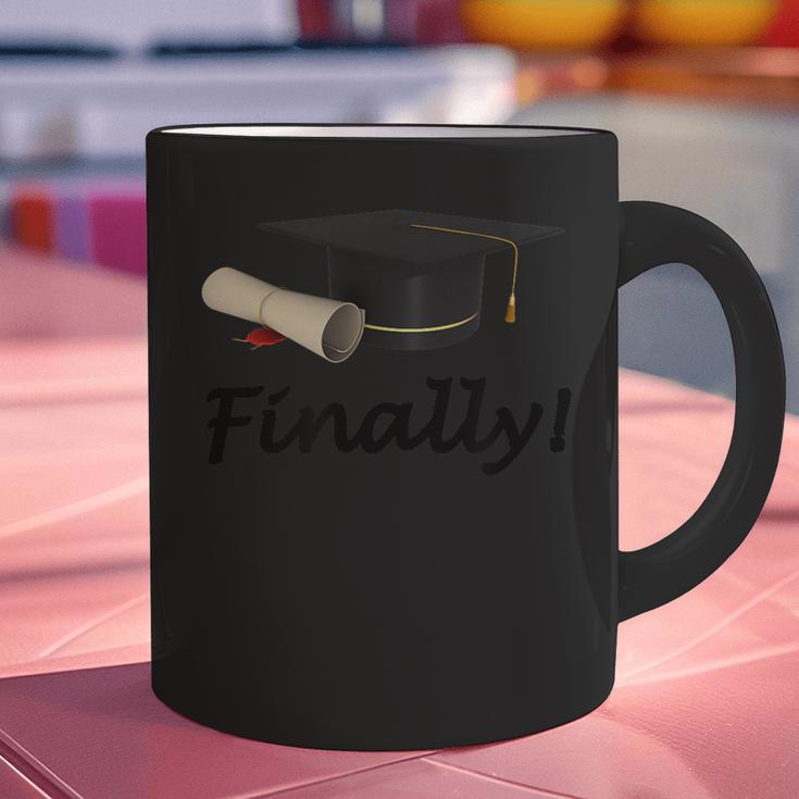 Finally I'm Graduate Graduation Graphic Print Coffee Mug
