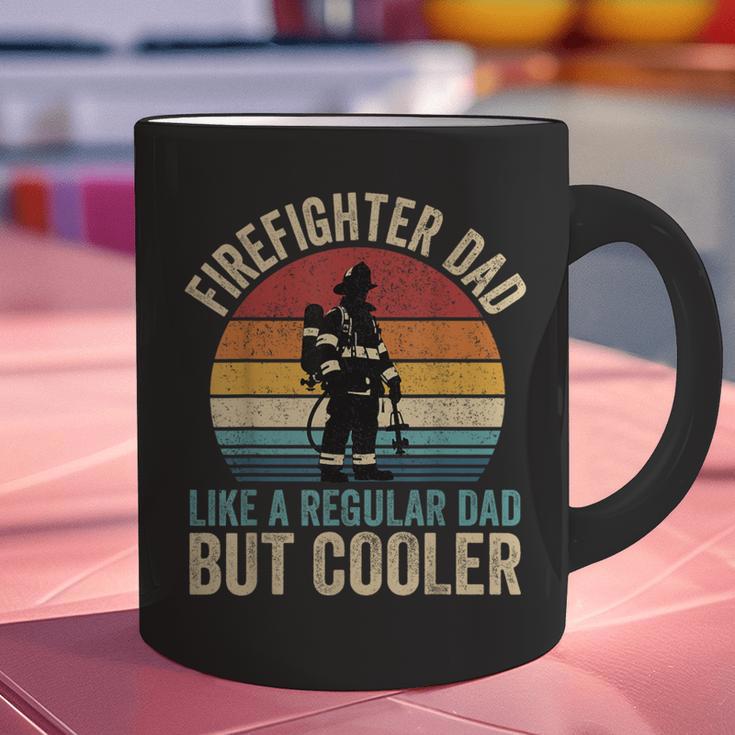 Firefighter Dad Like Regular Dad But Cooler Father's Day Graphic Print Coffee Mug Firefighter Dad Like Regular Dad But Cooler Father's Day Graphic Print Coffee Mug