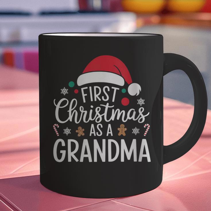 First Christmas As A Grandma Holiday New Grandmother Memory Graphic Print Coffee Mug