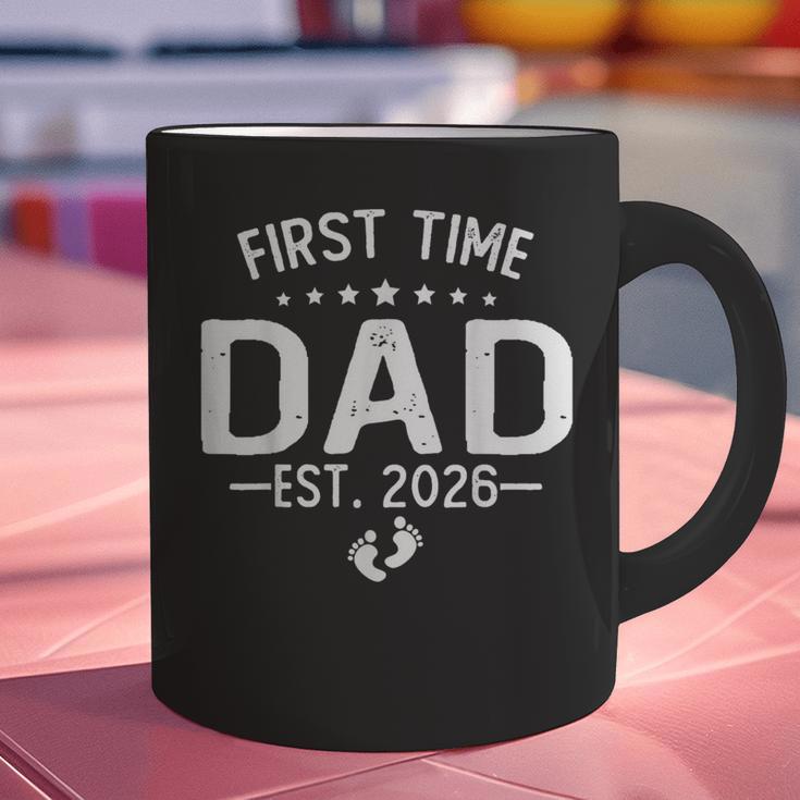 First Time Daddy New Dad Est 2026 Shirt Fathers Day Graphic Print Coffee Mug