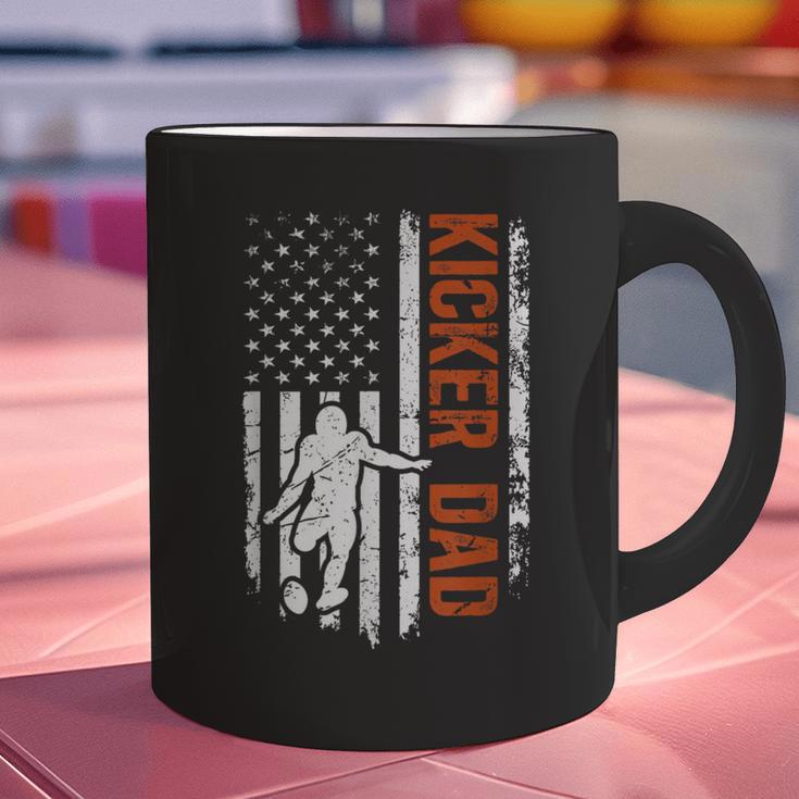 Football Kicker Dad Of A Football Kicker Father US Flag Graphic Print Coffee Mug