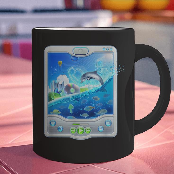 Frutiger Aero Skeuomorphism User Interface Nostalgia Graphic Print Coffee Mug