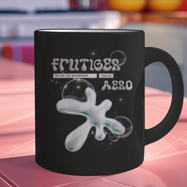 Frutiger Aero Y2K Fashion Trends Statement Piece Tech Orb Graphic Print Coffee Mug